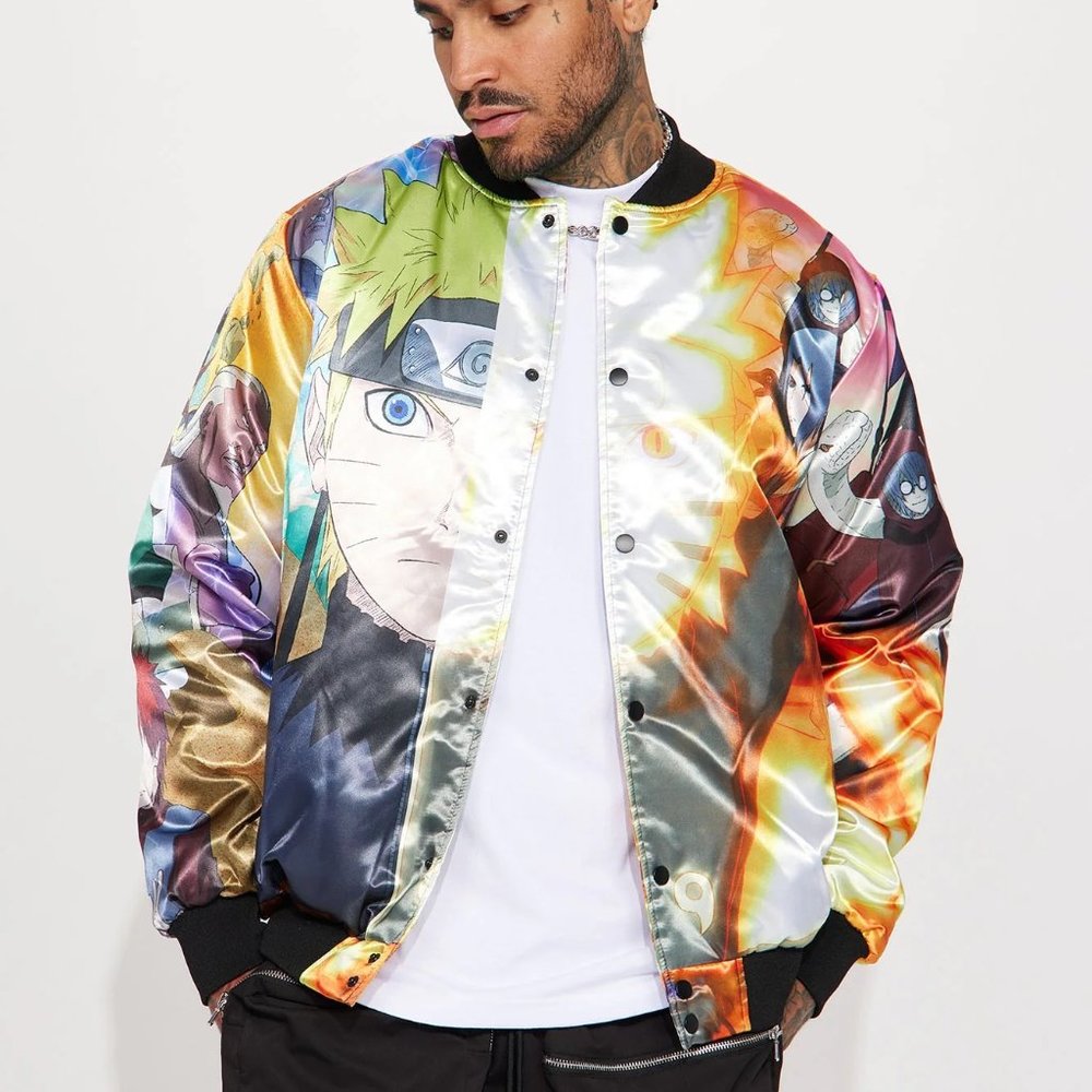 Naruto Explosion Bomber Jacket - Multi Color - XL